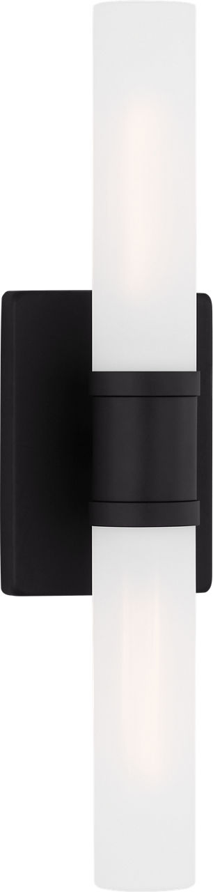 Keaton Medium Two Light Wall / Bath Midnight Black