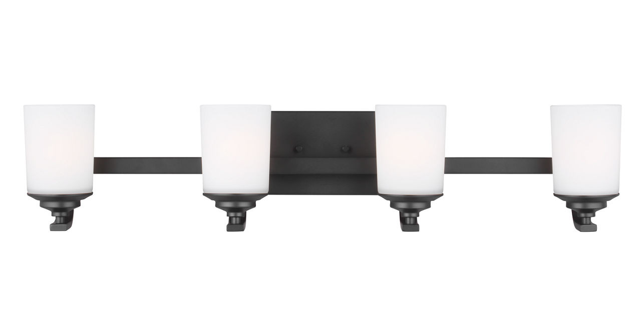 Kemal Four Light Wall / Bath Midnight Black