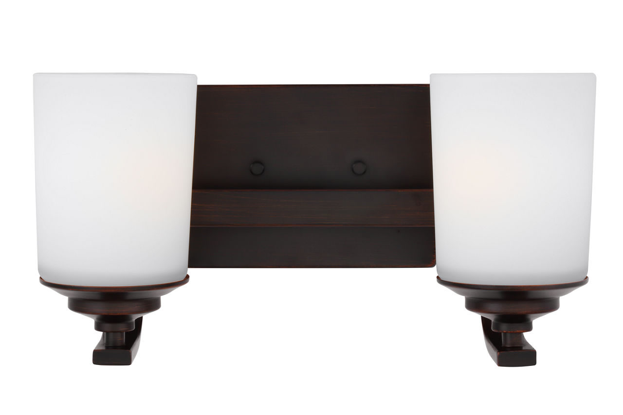 Kemal Two Light Wall / Bath Bronze