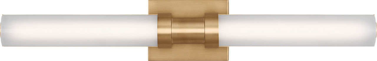 Kiel Medium LED Wall / Bath Satin Brass Bulbs Inc
