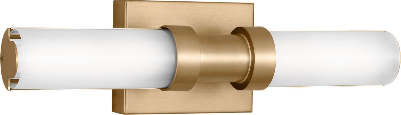 Kiel Small LED Wall / Bath Satin Brass Bulbs Inc