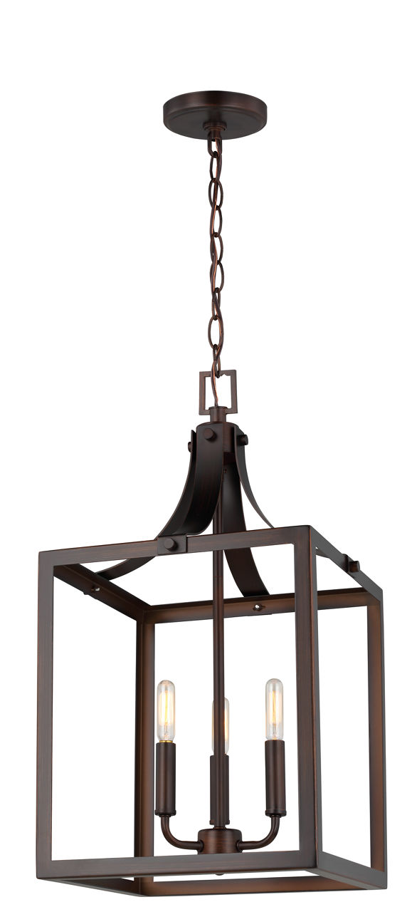 Labette Medium Three Light Hall / Foyer Bronze