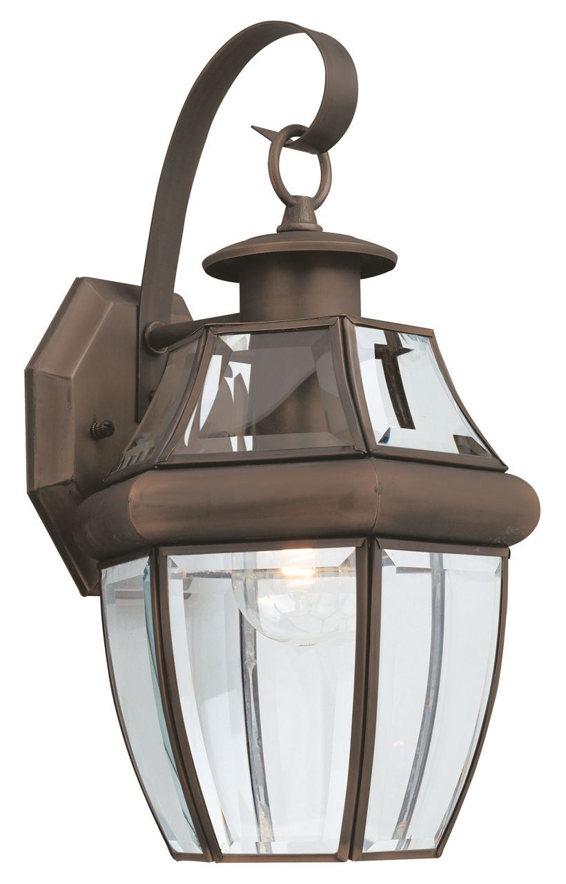 Lancaster One Light Outdoor Wall Lantern Antique Bronze