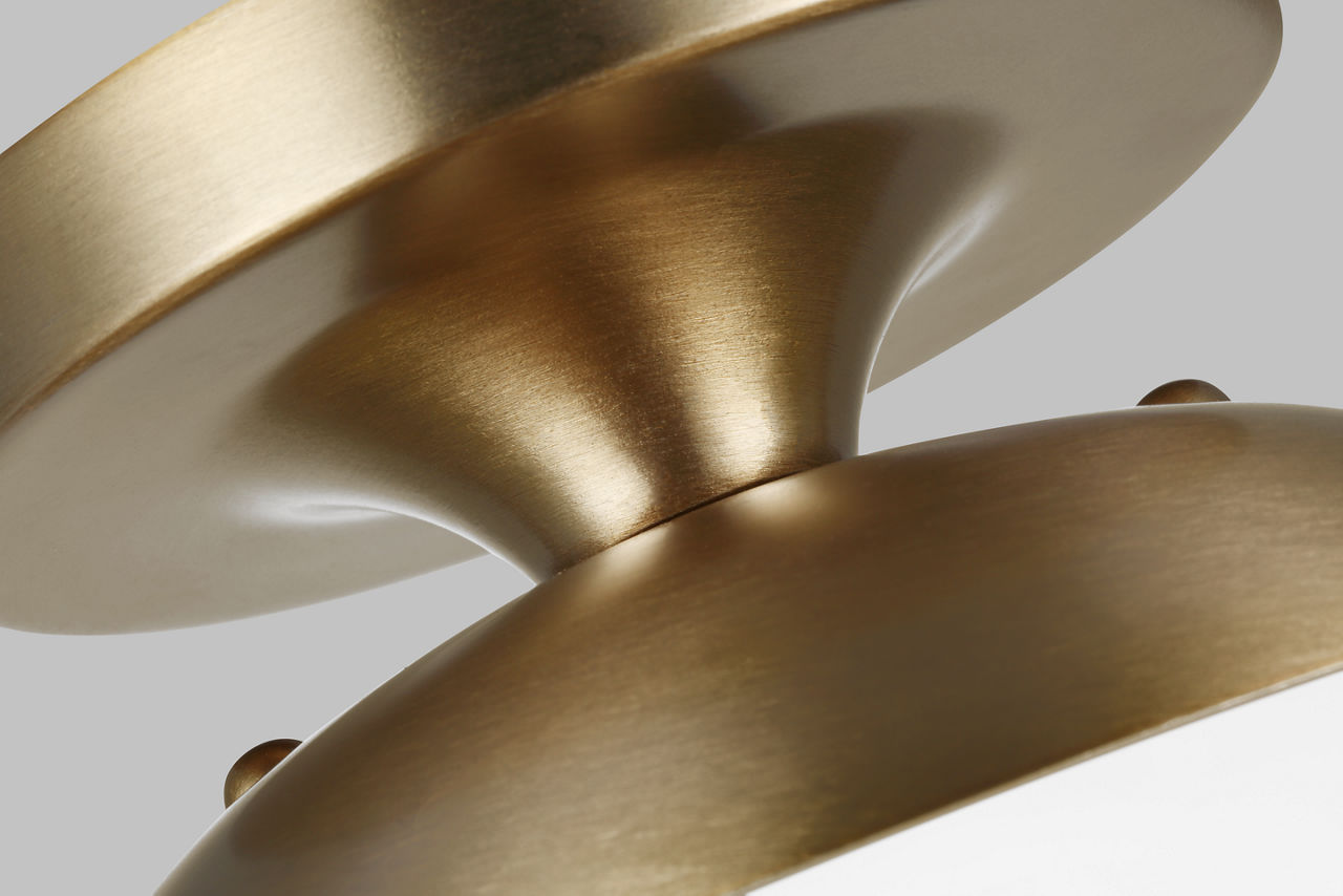 Leo - Hanging Globe One Light Wall / Ceiling Semi-Flush Mount