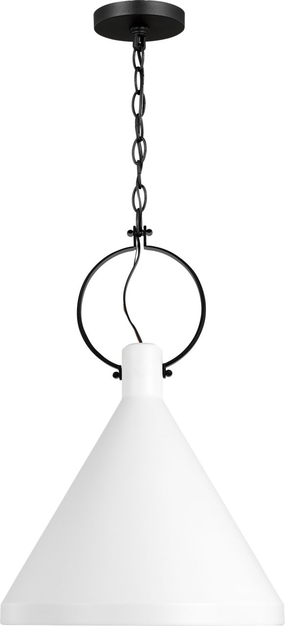 Lyon Medium One Light Pendant Matte White