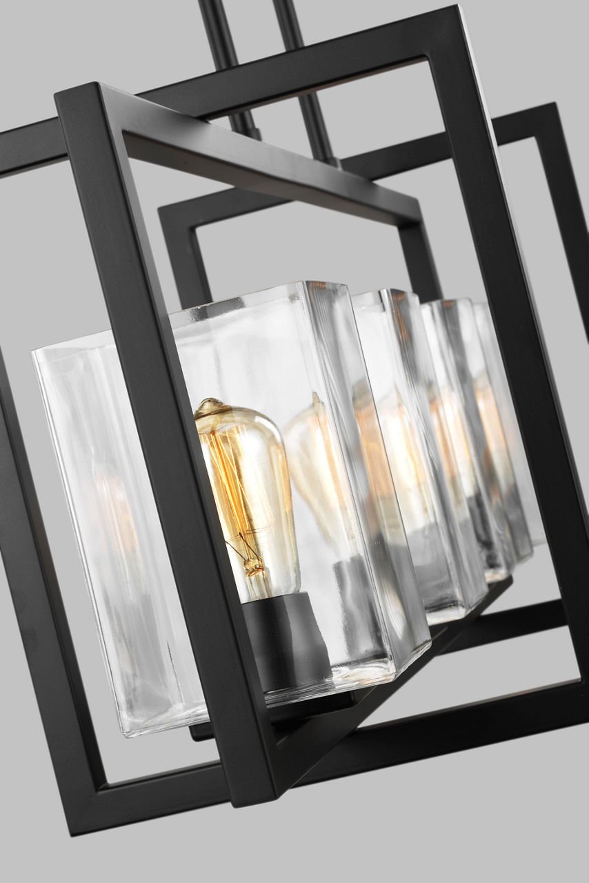 Mitte Four Light Linear Chandelier - 6641504 | Visual Comfort
