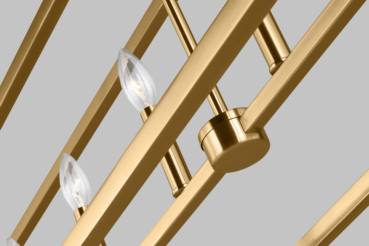 Moffet Street Seven Light Linear Chandelier - 6634507 | Visual Comfort
