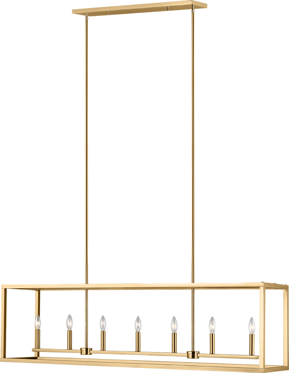 Moffet Street Seven Light Linear Chandelier - 6634507 | Visual Comfort