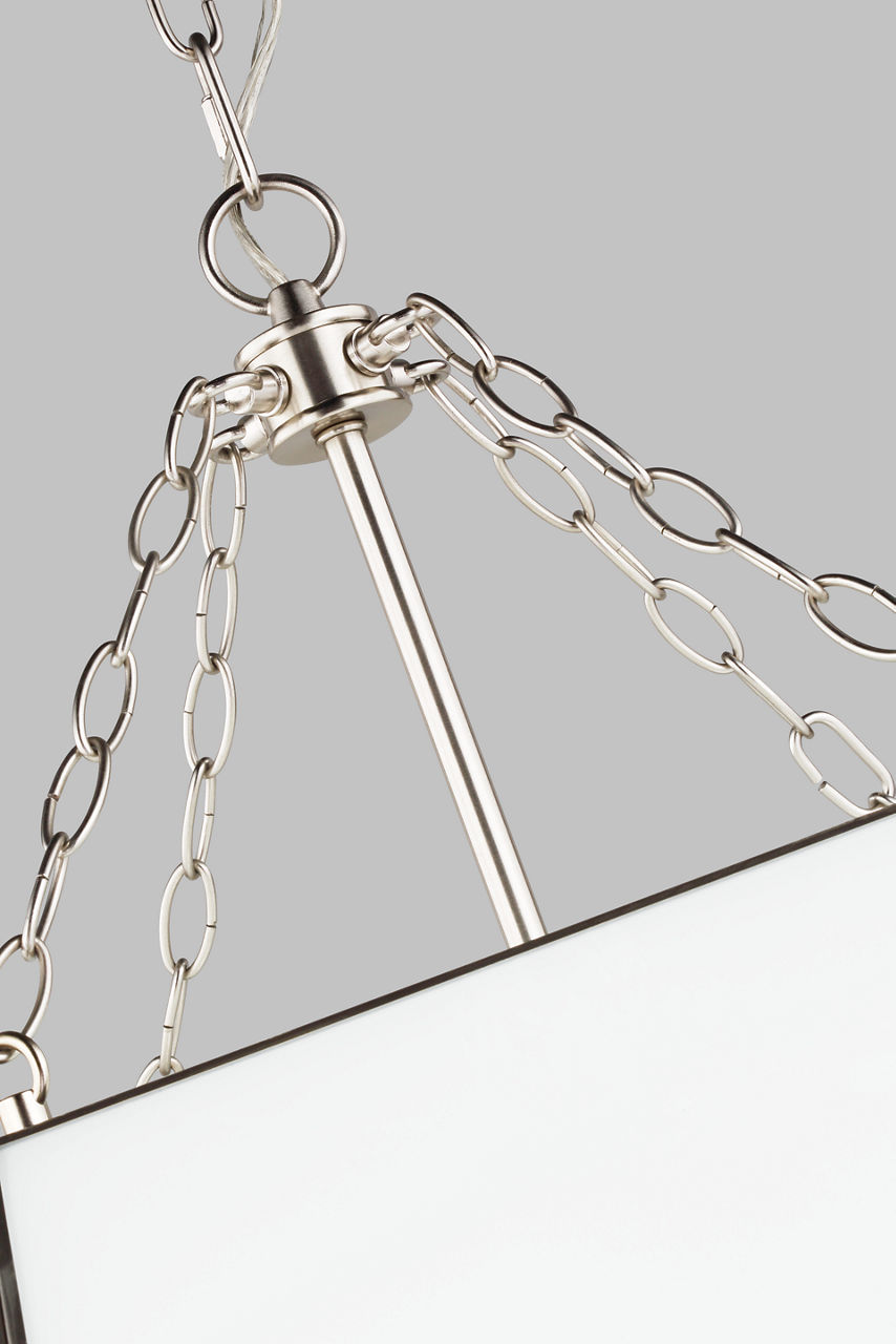 Morrison Large Four Light Lantern Brushed Nickel Bulbs Inc