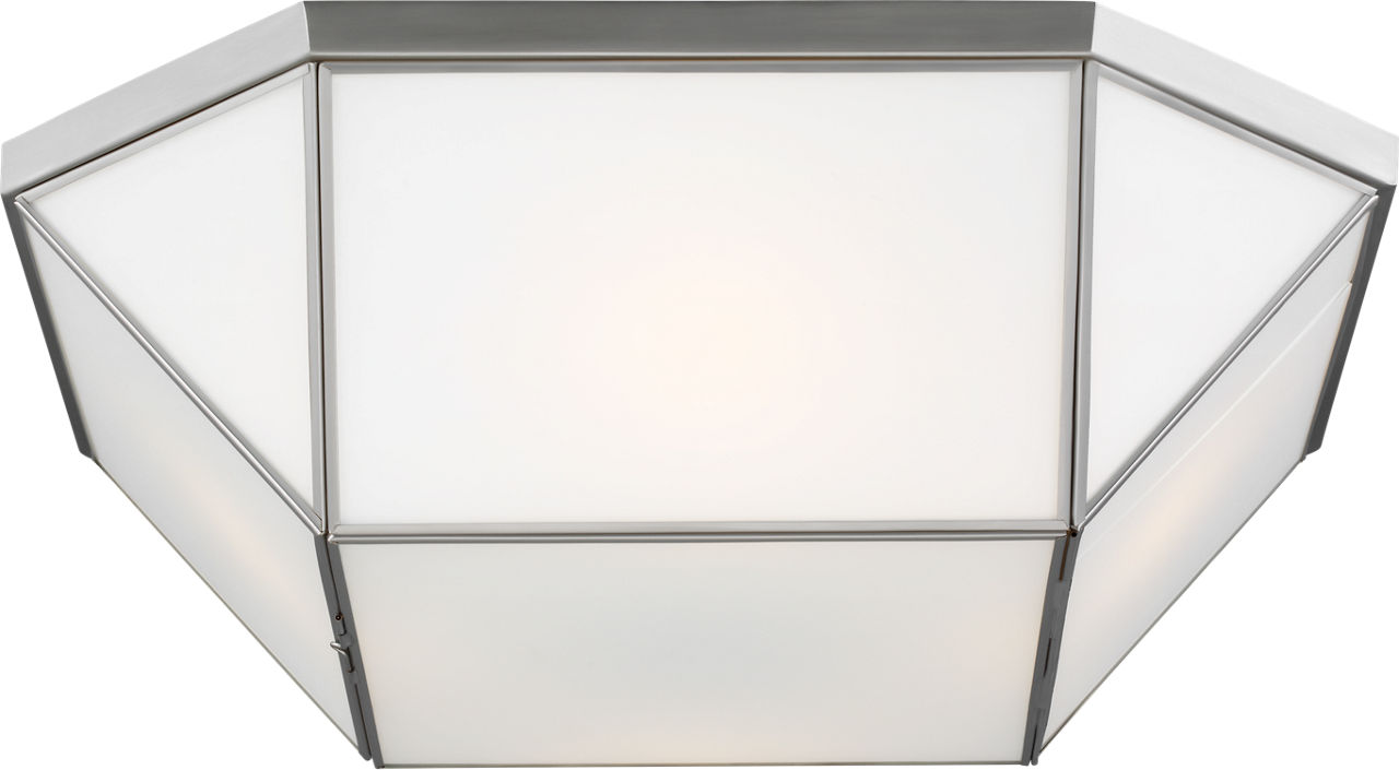 Morrison Four Light Flush Mount Brushed Nickel