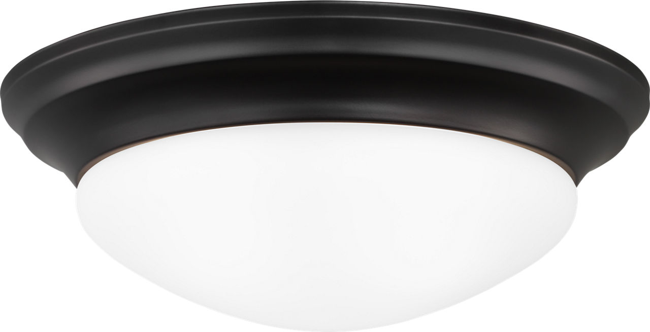 Nash Two Light Flush Mount Midnight Black