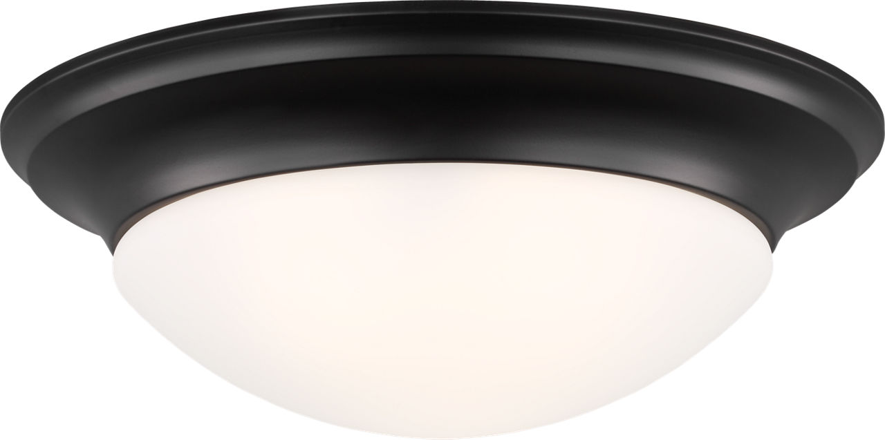 Nash Three Light Flush Mount Midnight Black