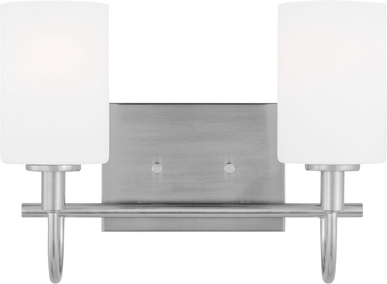 Oak Moore Two Light Wall / Bath Brushed Nickel