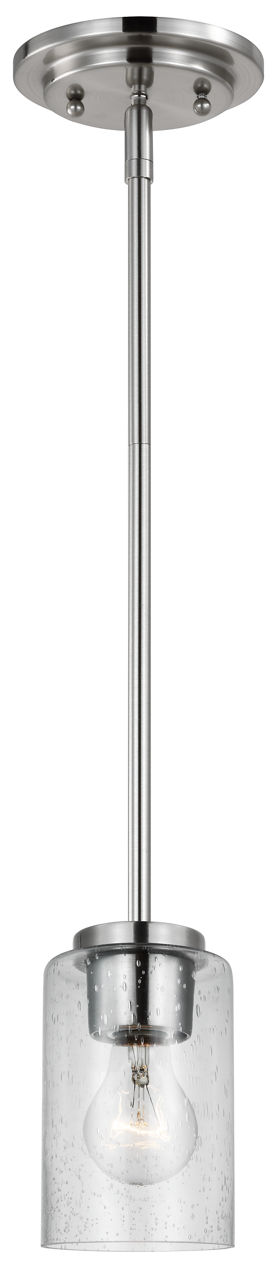 Oslo One Light Mini-Pendant Brushed Nickel