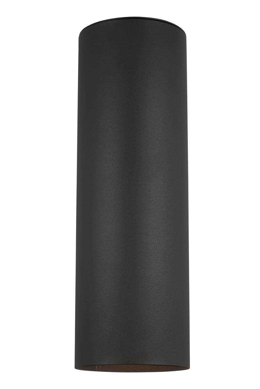 Cylinder 6" Up/Down Wall Lantern in Black Bulb(s) Not Included