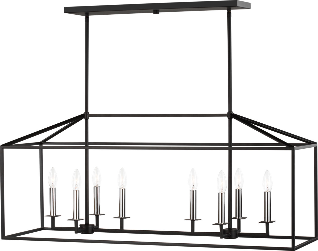 Perryton Eight Light Linear Lantern - 6615008 | Visual Comfort