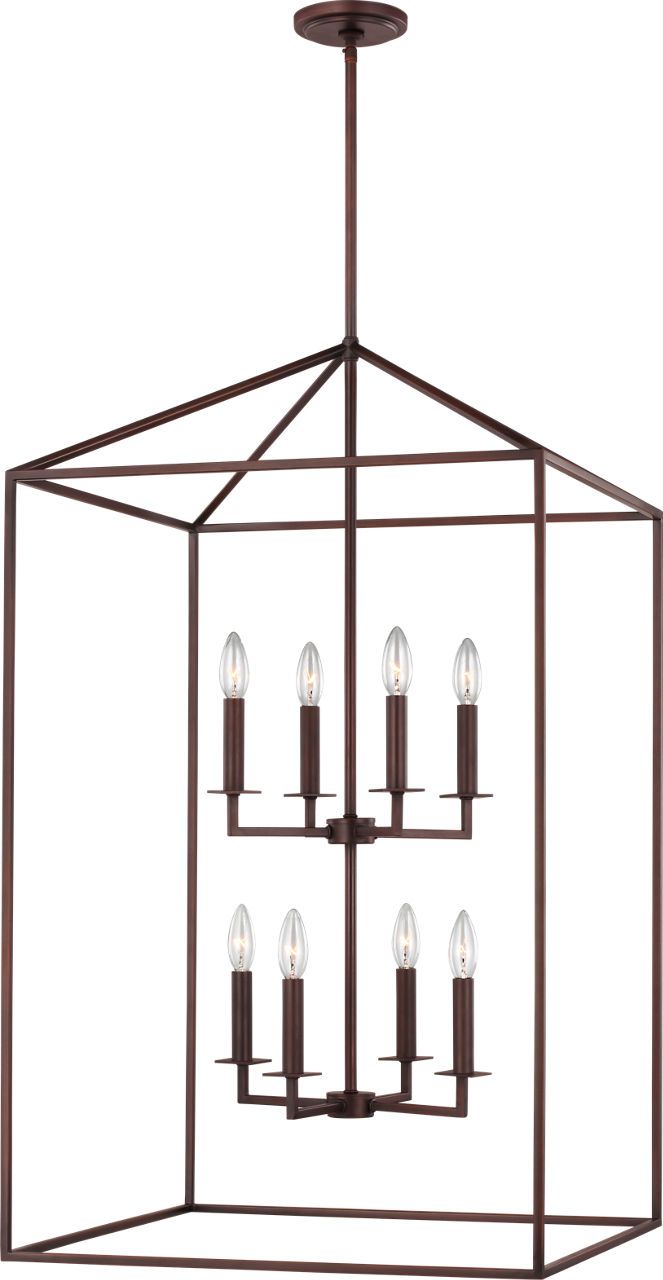 Perryton Extra Large Eight Light Hall / Foyer Bronze