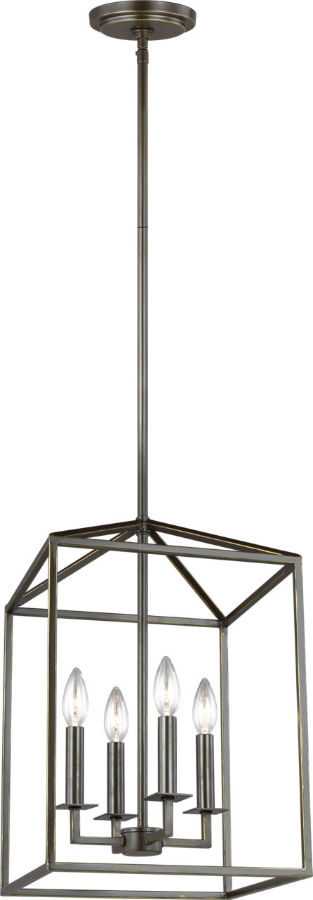 Perryton Small Four Light Hall / Foyer Heirloom Bronze Bulbs Inc