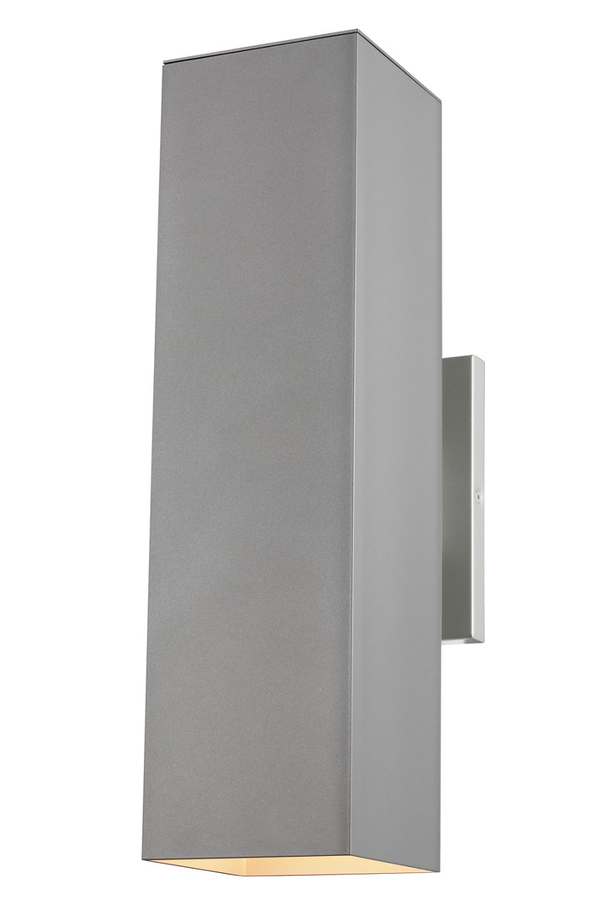 Pohl Large Two Light Wall Lantern Painted Brushed Nickel