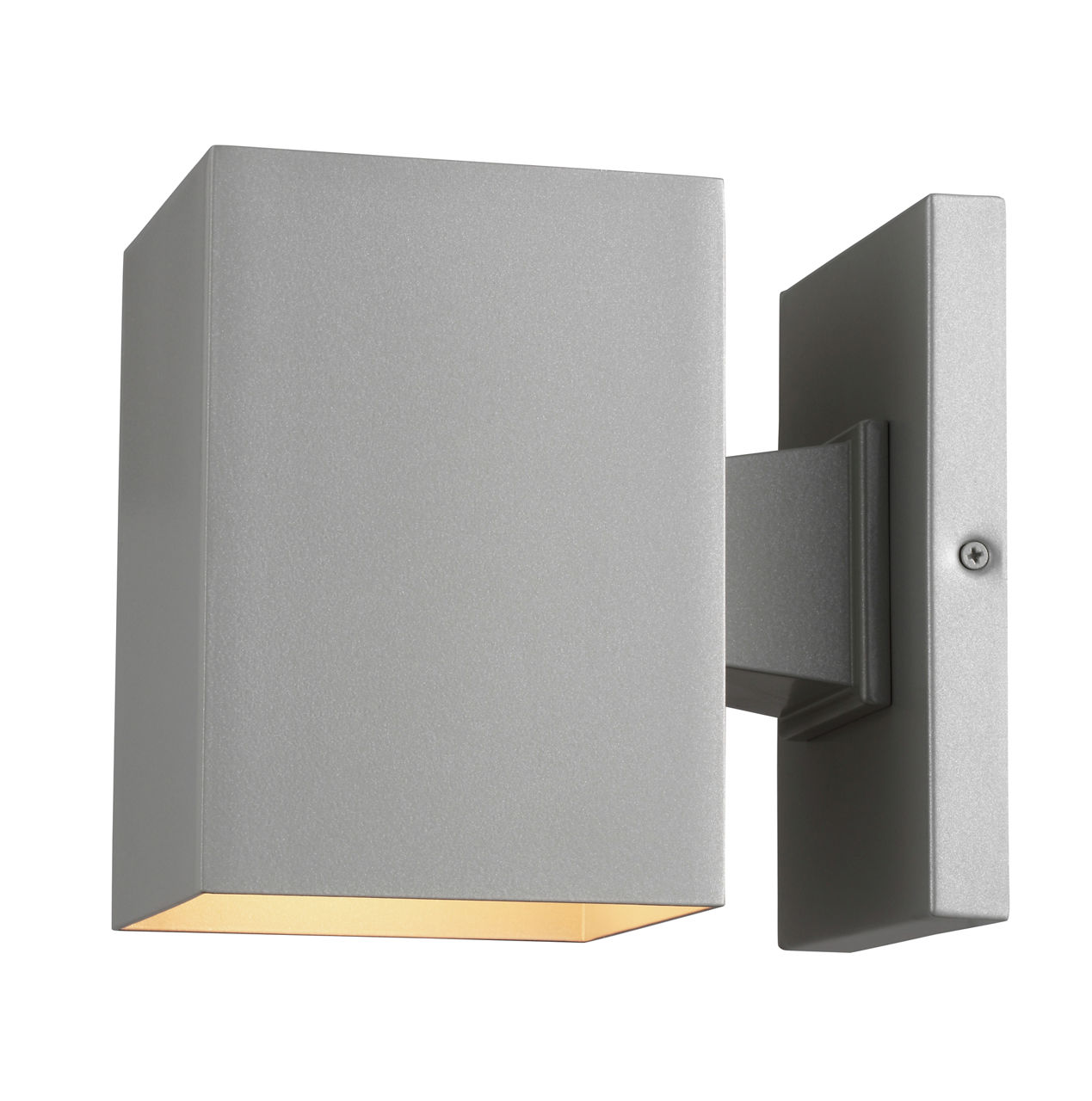 Pohl Small One Light Wall Lantern Painted Brushed Nickel