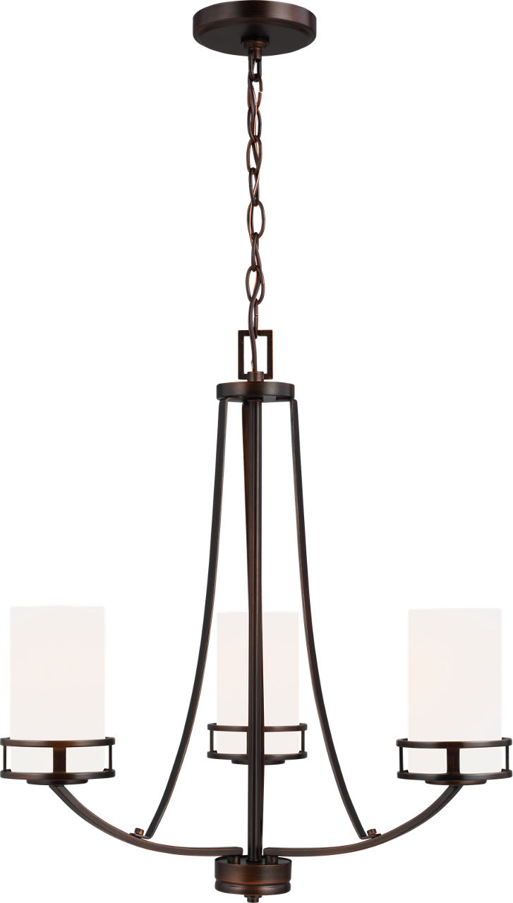 Robie Three Light Chandelier Bronze Bulbs Included