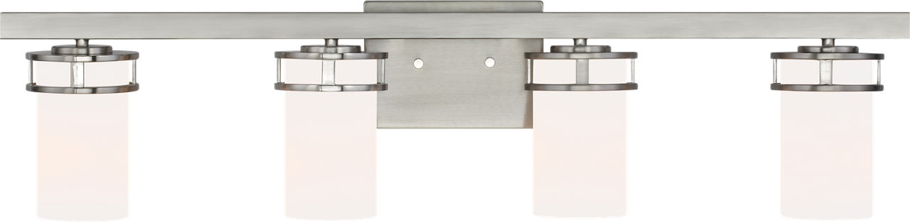 Robie Four Light Wall / Bath Brushed Nickel