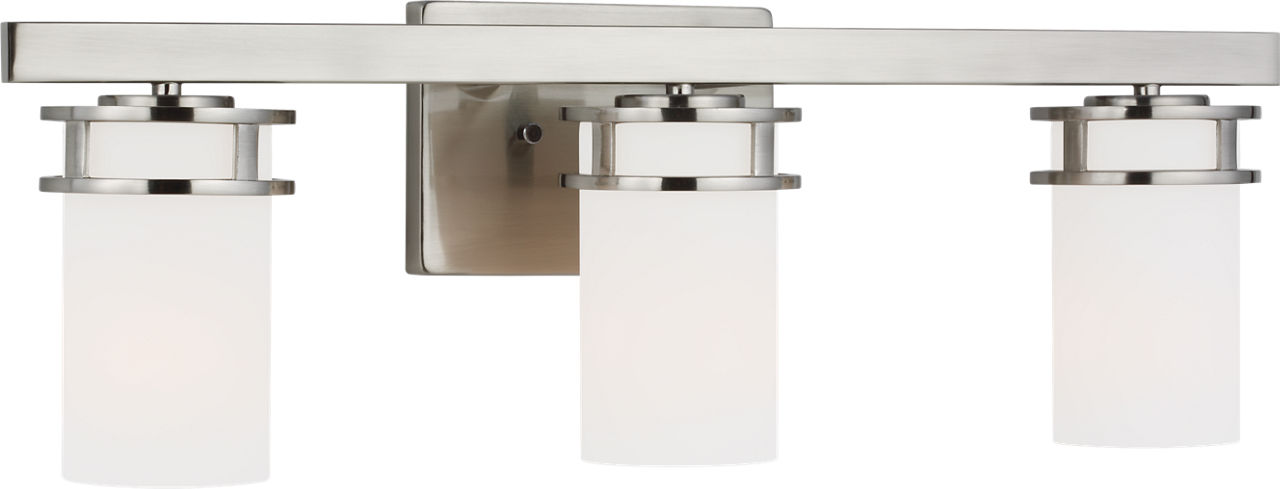 Robie Three Light Wall / Bath Brushed Nickel