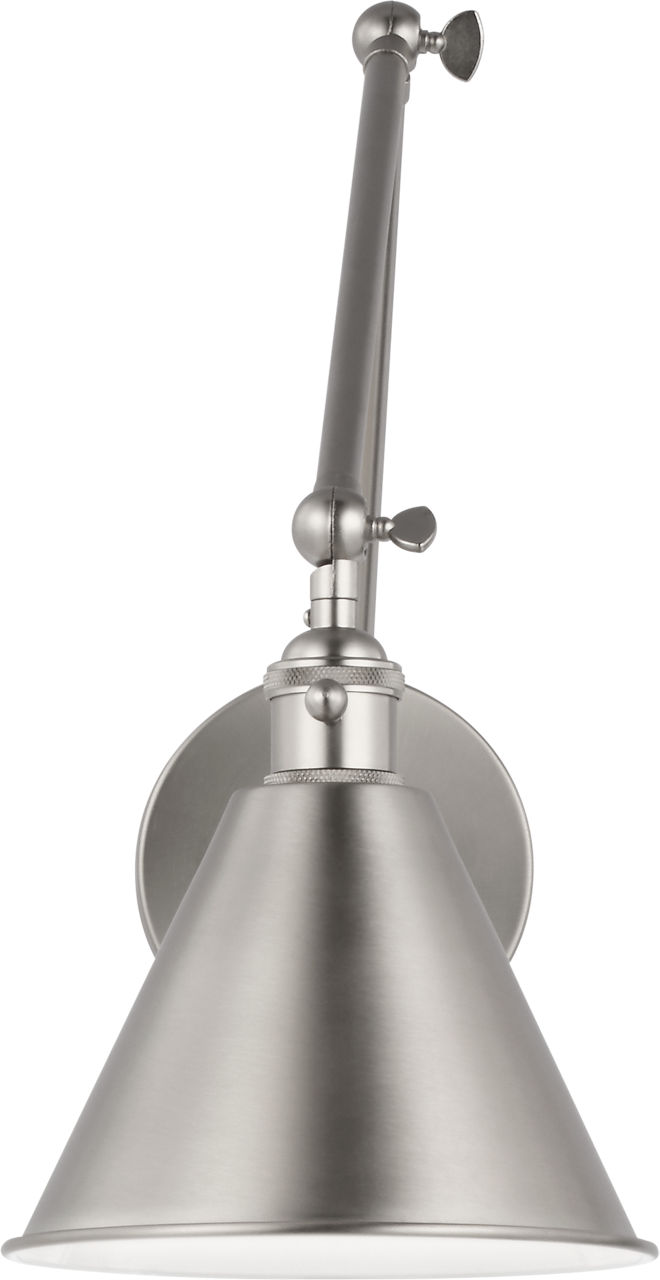 Salem Double Arm One Light Sconce Brushed Nickel