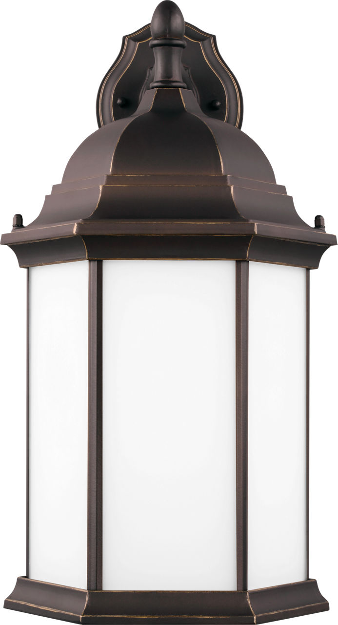Sevier Large One Light Downlight Outdoor Wall Lantern Antique Bronze