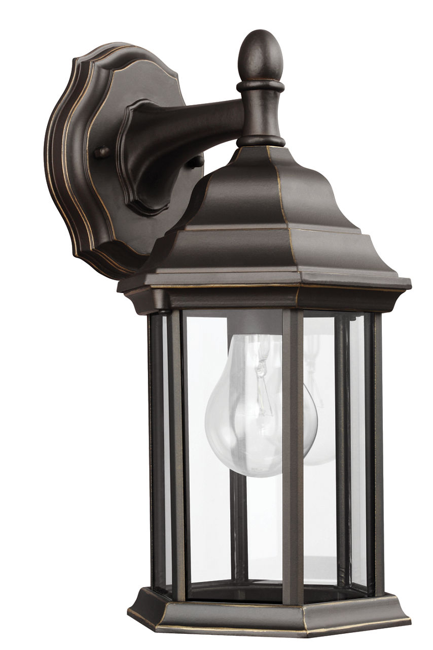 Sevier Small One Light Downlight Outdoor Wall Lantern Antique Bronze