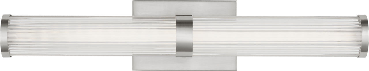 Syden Medium LED Wall / Bath Brushed Nickel Bulbs Inc