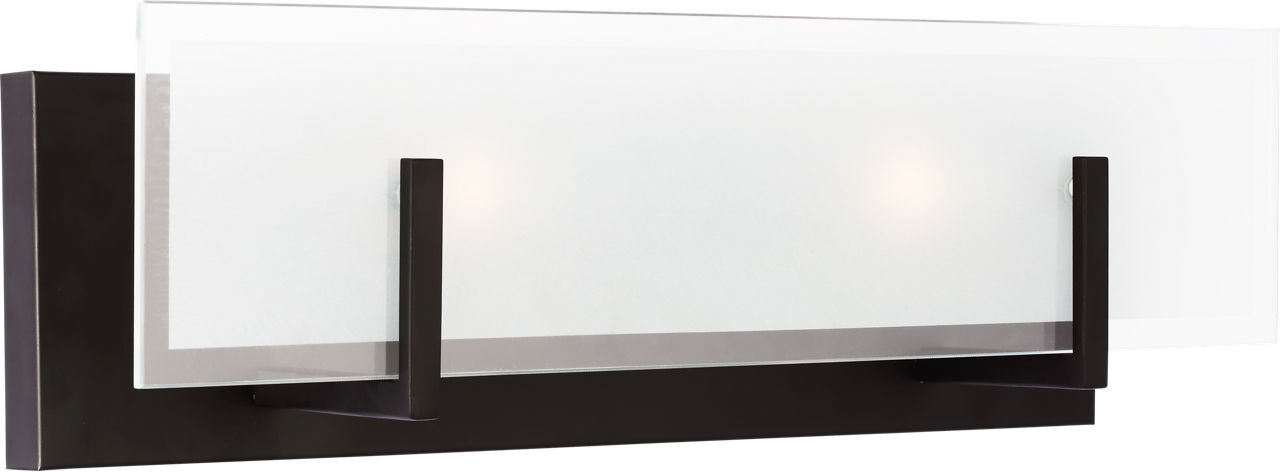 Syll Two Light Wall / Bath Sconce in Midnight Black