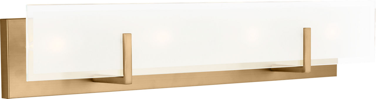 Syll Four Light Wall / Bath Sconce in Satin Brass