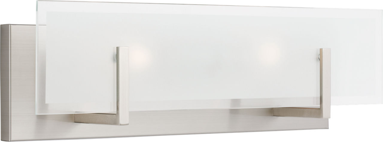 Syll Two Light Wall / Bath Sconce in Brushed Nickel