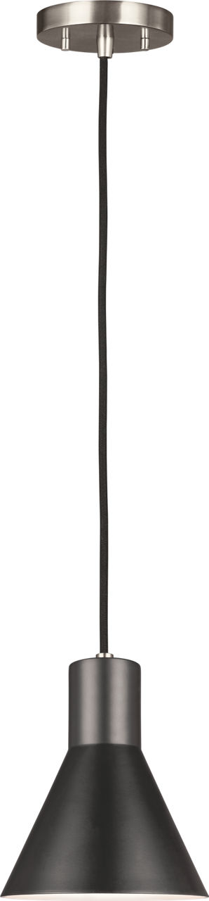 Towner One Light Mini-Pendant Brushed Nickel