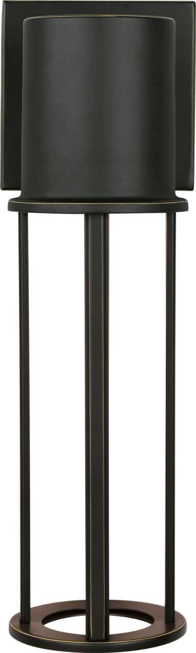 Union Medium LED Outdoor Wall Lantern Antique Bronze Bulbs Inc