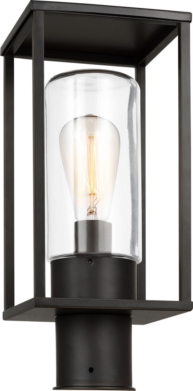 Vado One Light Outdoor Post Lantern Antique Bronze