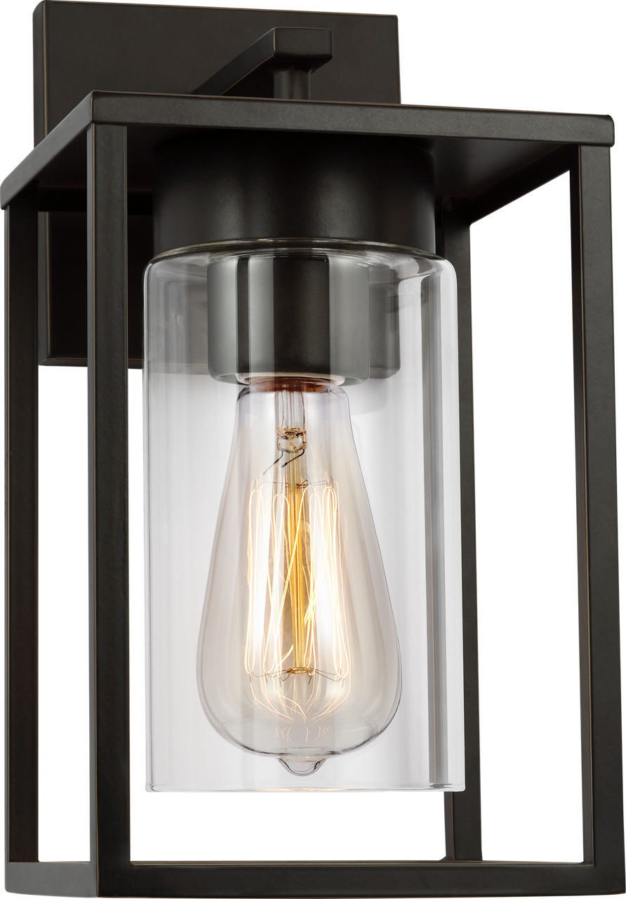 Vado Small One Light Outdoor Wall Lantern Antique Bronze