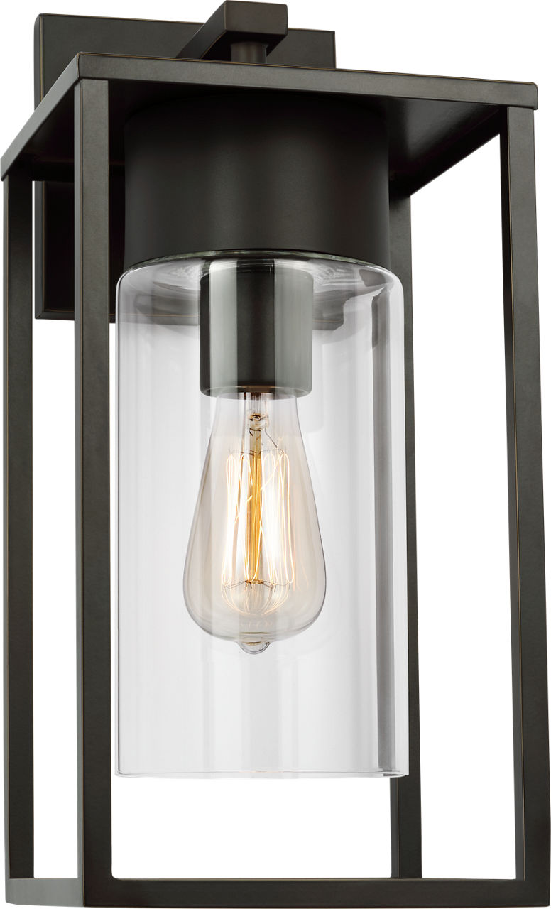 Vado Large One Light Outdoor Wall Lantern Antique Bronze