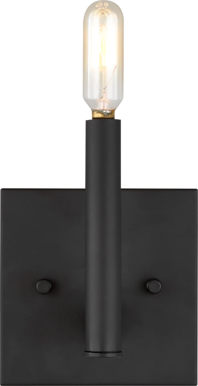 Vector One Light Wall / Bath Sconce Midnight Black