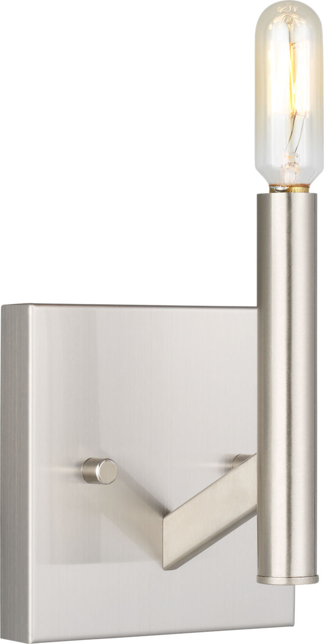 Vector One Light Wall / Bath Sconce Brushed Nickel