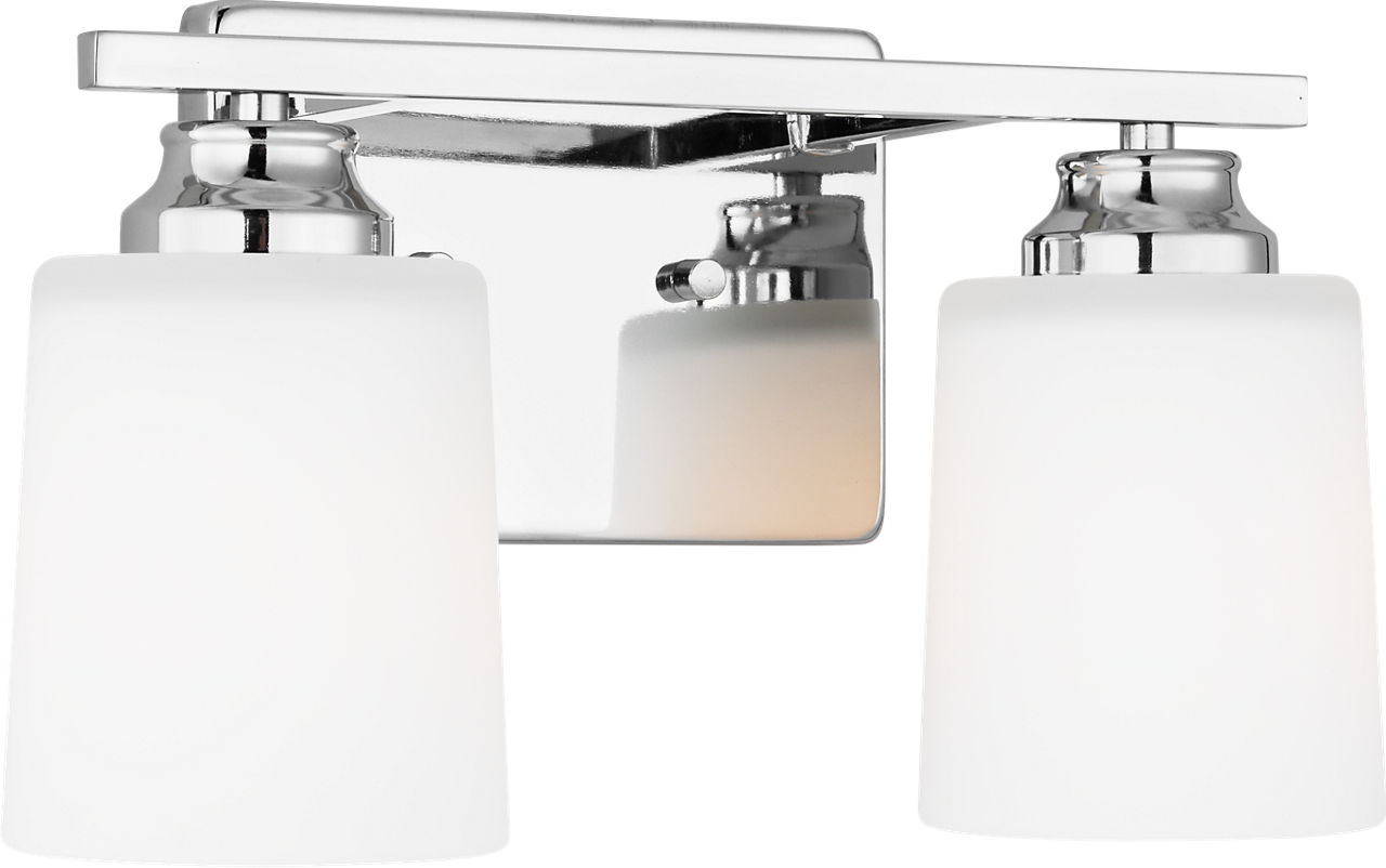 Vinton Two Light Wall/Bath Sconce in Chrome Bulb(s) Not Included