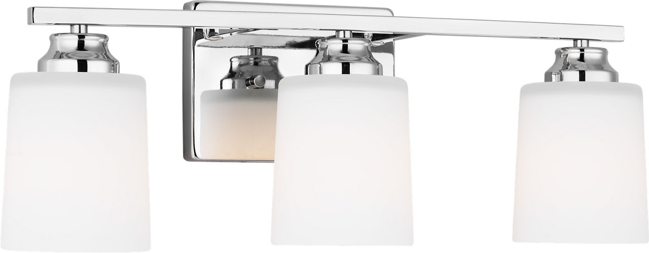 Vinton Three Light Wall/Bath Sconce in Chrome Bulb(s) Not Included