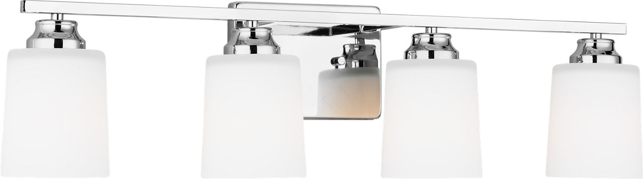 Vinton Four Light Wall/Bath Sconce in Chrome Bulb(s) Not Included