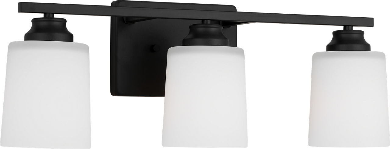 Vinton Three Light Wall/Bath Sconce in Midnight Black Bulb(s) Not Included