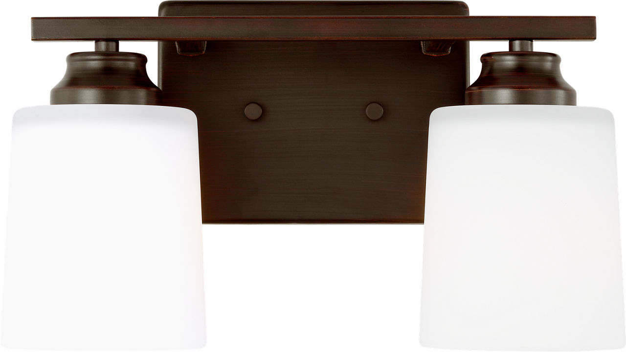 Vinton Two Light Wall/Bath Sconce in Bronze Bulb(s) Included