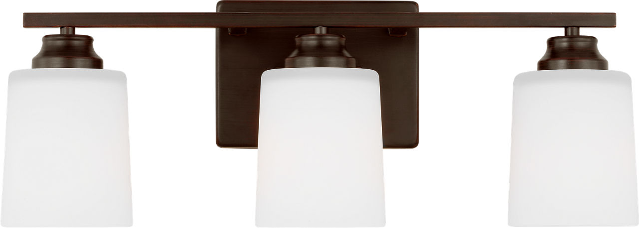 Vinton Three Light Wall/Bath Sconce in Bronze Bulb(s) Not Included