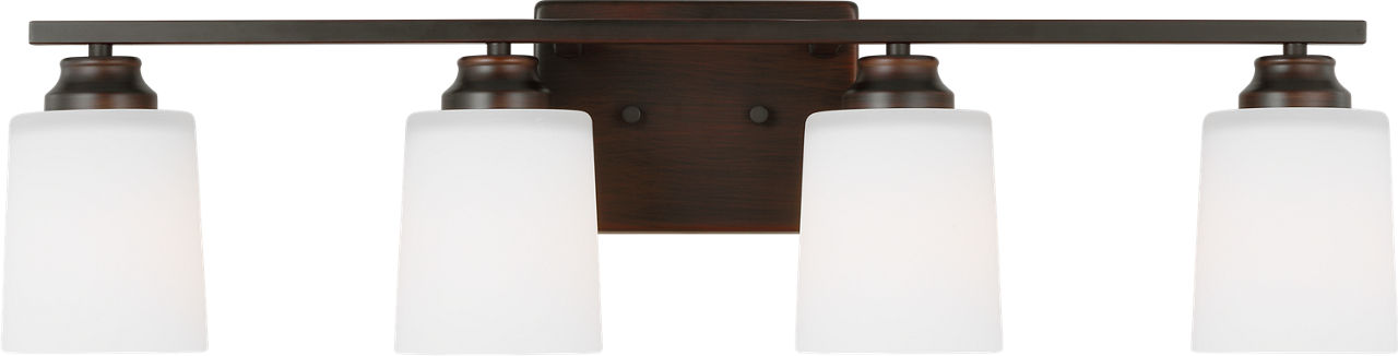 Vinton Four Light Wall/Bath Sconce in Bronze Bulb(s) Not Included