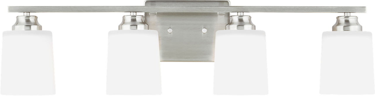 Vinton Four Light Wall/Bath Sconce in Brushed Nickel Bulb(s) Not Included