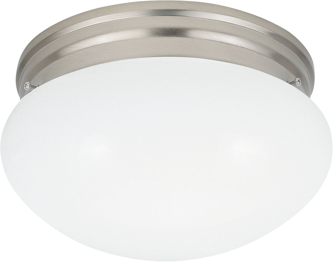 Webster One Light Flush Mount Brushed Nickel Bulbs Inc